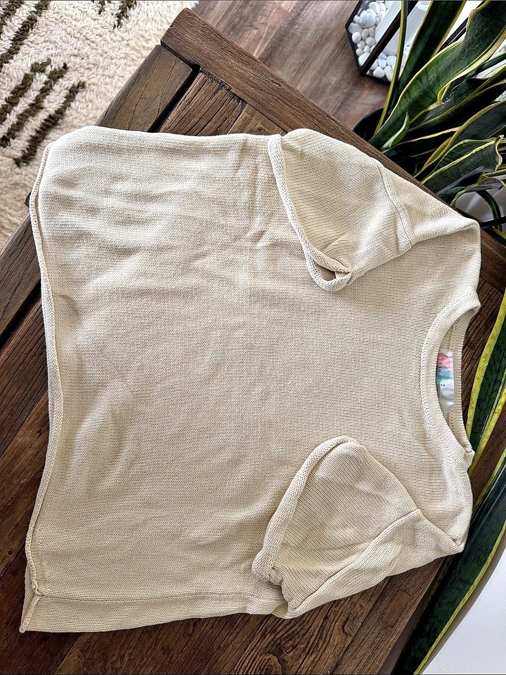 Free People_FP Beach Cream Knit Two-Piece Sweater Set_
Size Small